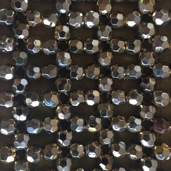 Vtg Gold beaded evening bag circa 1940 - Picture 6 of 11